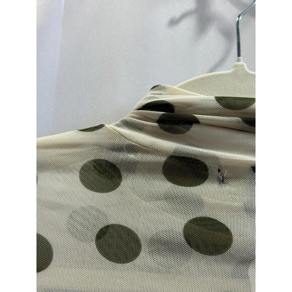 AFRM Zadie Turtleneck Long Sleeve Top Size S/P with Mesh Tear & Fabric Pull - Picture 12 of 13